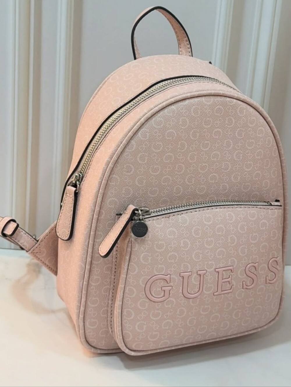 Guess Pink Logo Backpack - Picture 1 of 1